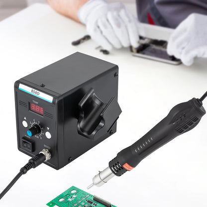700W Hot Air Rework SMD Soldering Station With Heat Gun Set Temperature LED Screen Display For Electronics Repairs