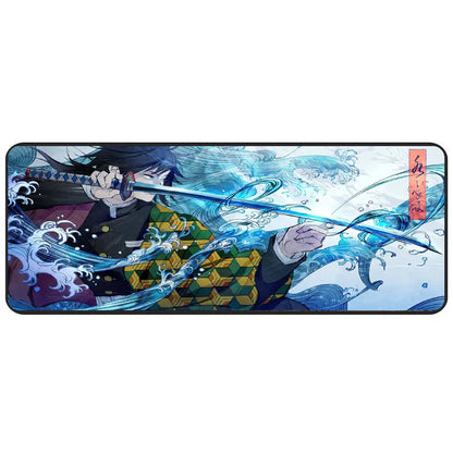 MRGLZY Tomioka Giyuu Mouse Pad Hot Anime Demon Slayer Large Carpet DeskMat Computer Gamer Gaming Peripheral Accessories MousePad