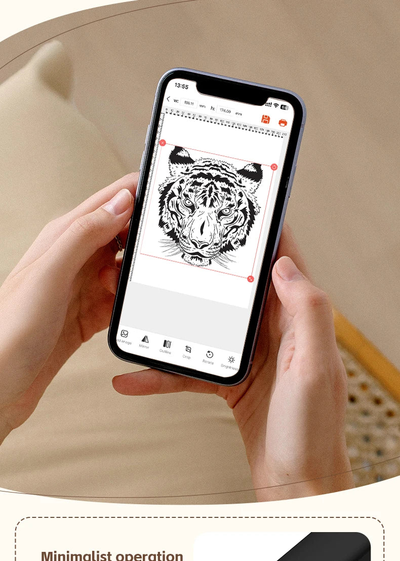 Mini A4 Tattoo Printer Portable Wireless Stencil Printer Tattoo Transfer Thermal Copier Comes