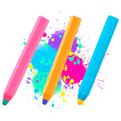 Universal Pencil Stylus For Kids Anti-slip Silicone Smooth Tablet Touch Screen Capacitive Pen Drawing