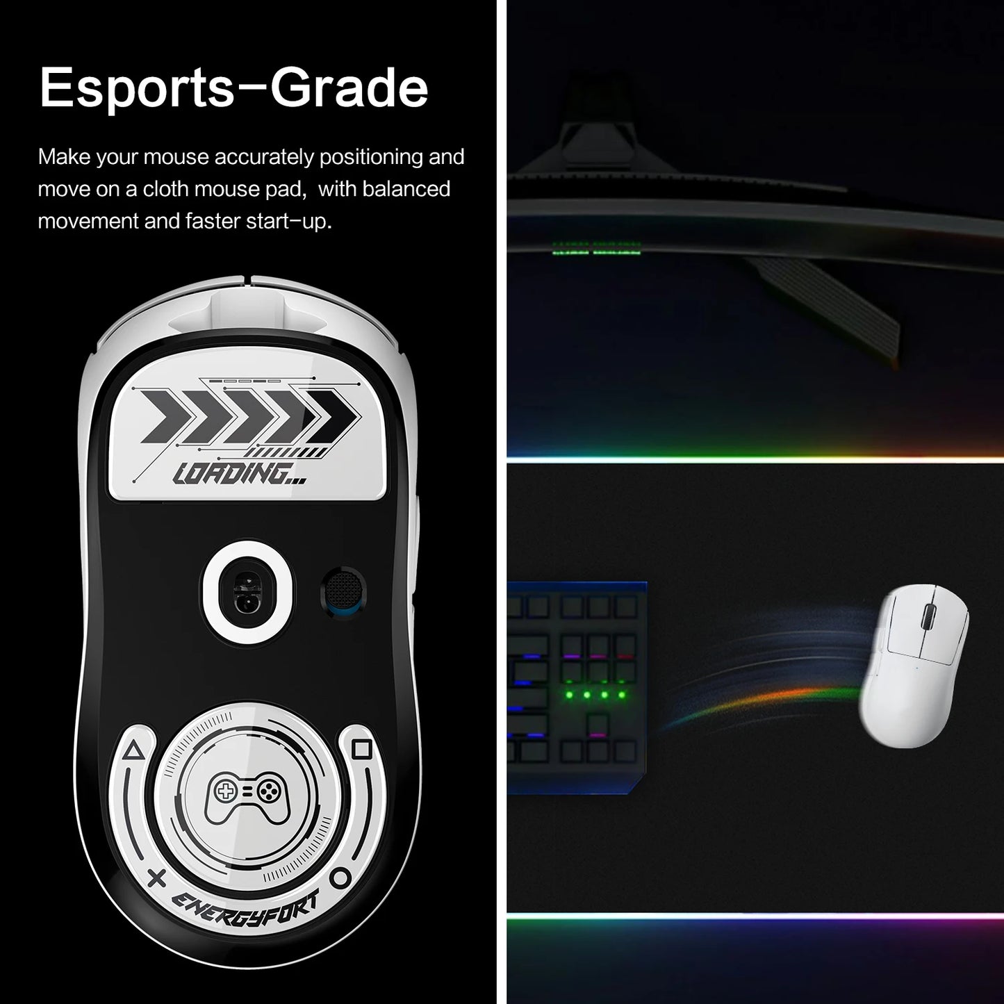Glasses Mouse Feet Skates For Logitech G PRO X SUPERLIGHT Sticker Rounded Curved Edge GPXS Glide Feet For FPS MOBA Games