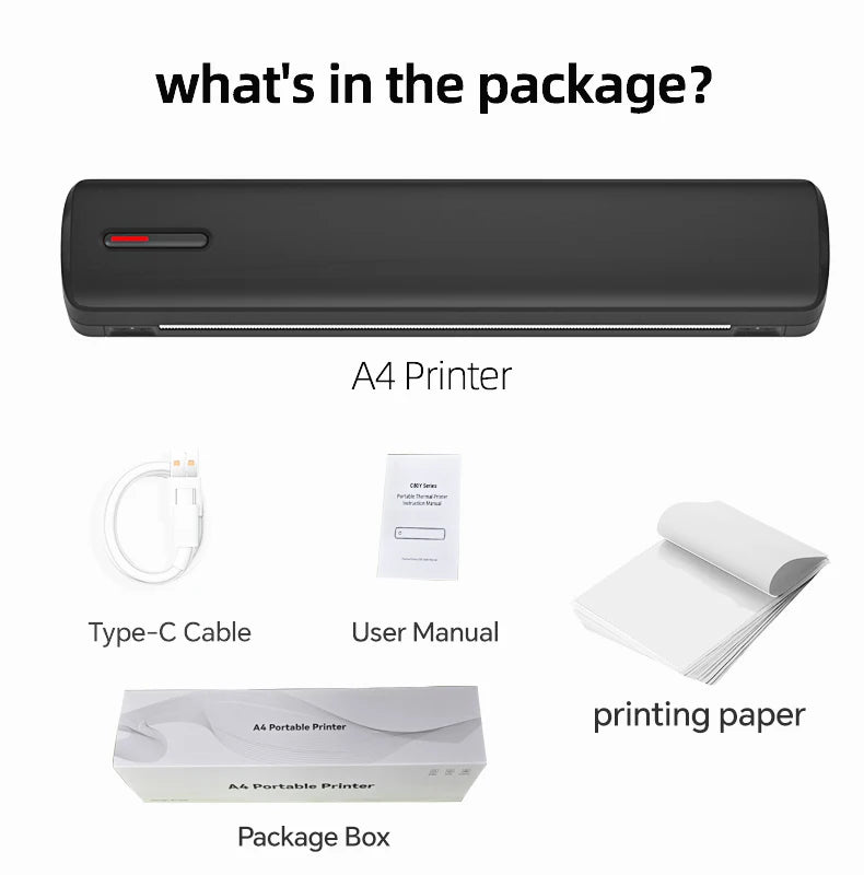 Mini A4 Tattoo Printer Portable Wireless Stencil Printer Tattoo Transfer Thermal Copier Comes