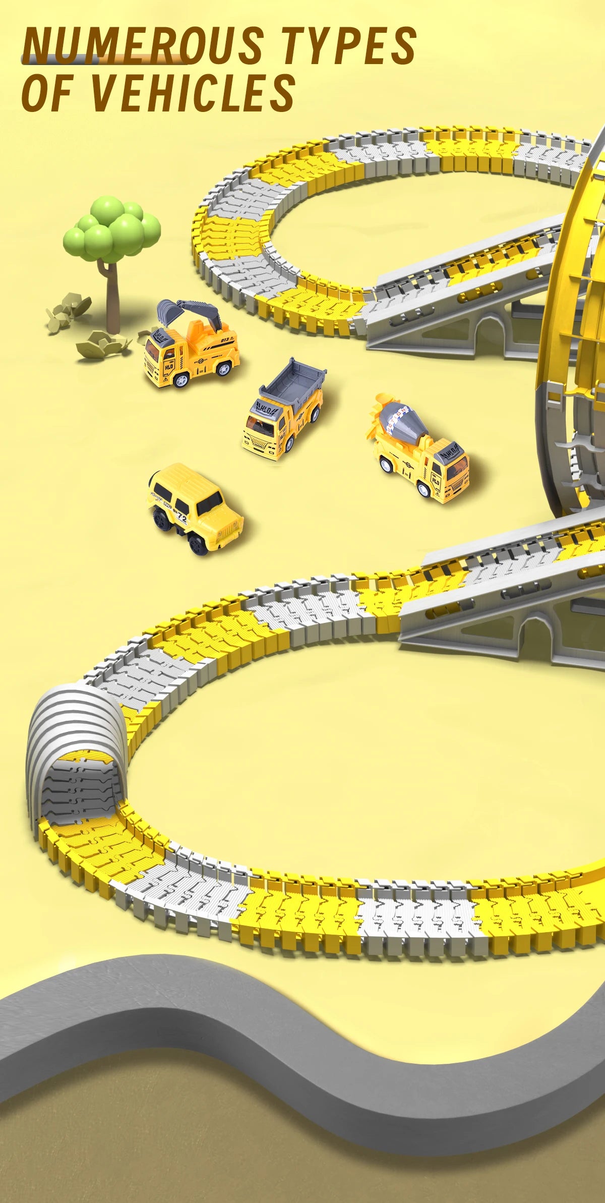 Kids Electric Track Toy Engineering Minin Car Set Puzzle Boy Toys Track Car Train Toys For Children Birthday Christmas Gifts