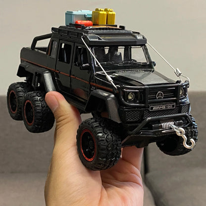 1:24 Benz G63 6*6 Adventure Edition Off Road SUV Alloy Metal Diecast Model Car Indoor Simulation Ornaments Birthday Gifts Friend