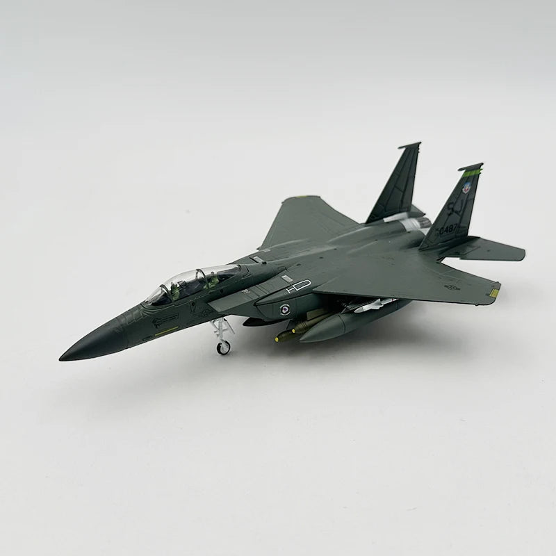 1/100 Scale Model Toy F-15E F15E F15 F-15 Strike Eagle Fighter USAF Diecast Metal Plane Model Toy For Collection-Gulf Version
