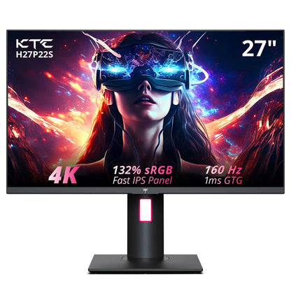 KTC H27P22S Gaming Monitor 27 inches Fast IPS 3840×2160 160Hz, AUO 7.0 FAST IPS, 1000:1 Contrast Ratio, ELED Backlight, HDR 400