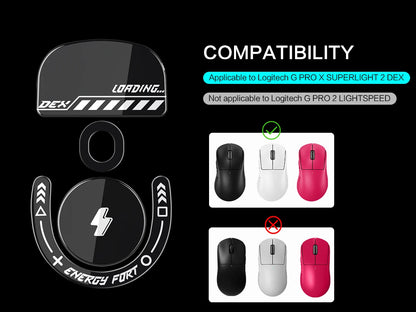 Mouse Skates Feet Curved Edges Glass Mouse Feet for Logitech G PRO X SUPERLIGHT 2 DEX Mouse Glides Gaming Mouse Feet Replacement