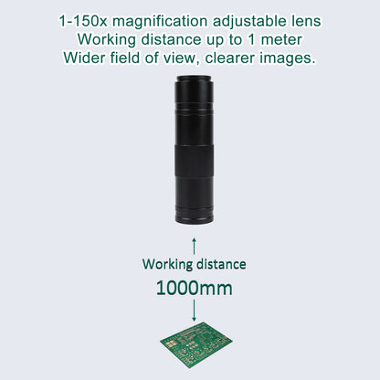 YIZHAN 48MP 4K Electronics Soldering Microscope FULL HD 1080P HDMI Camera USB Software 1-150x Lens Stand Shipping From Europe