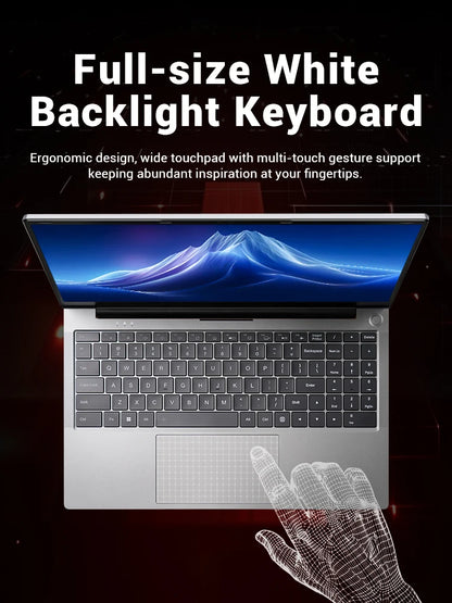 Firebat AS11 Laptop AMD R5 7430u CPU 16GB RAM SSD 512GB Lightweight Business Computer Windows 15.6 Inch Notebook BT5.2 WiFi6