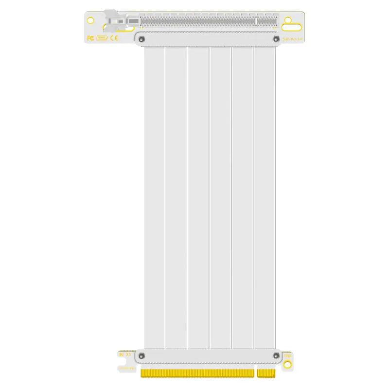 TEUCER PCI-E 4.0 X16 Riser Cable Video Card EMI Shielded High-Speed Flexible Extender PCI Express Gen 4 GPU Extension Cord