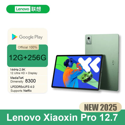 Lenovo Original Xiaoxin Pad Pro 12.7 2025 Entertainment Office Learning Game Tablet Interconnection Tianji 8300 2.9k 144Hz Gray