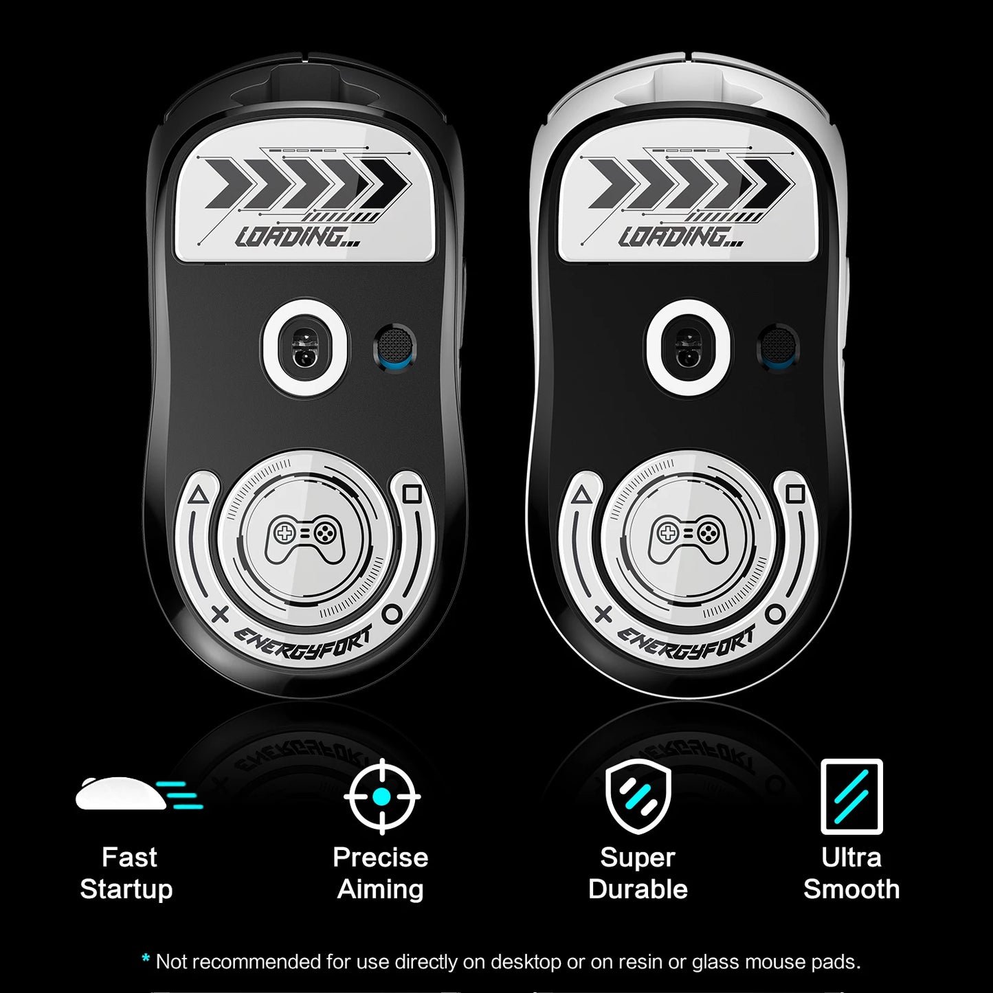 Glasses Mouse Feet Skates For Logitech G PRO X SUPERLIGHT Sticker Rounded Curved Edge GPXS Glide Feet For FPS MOBA Games
