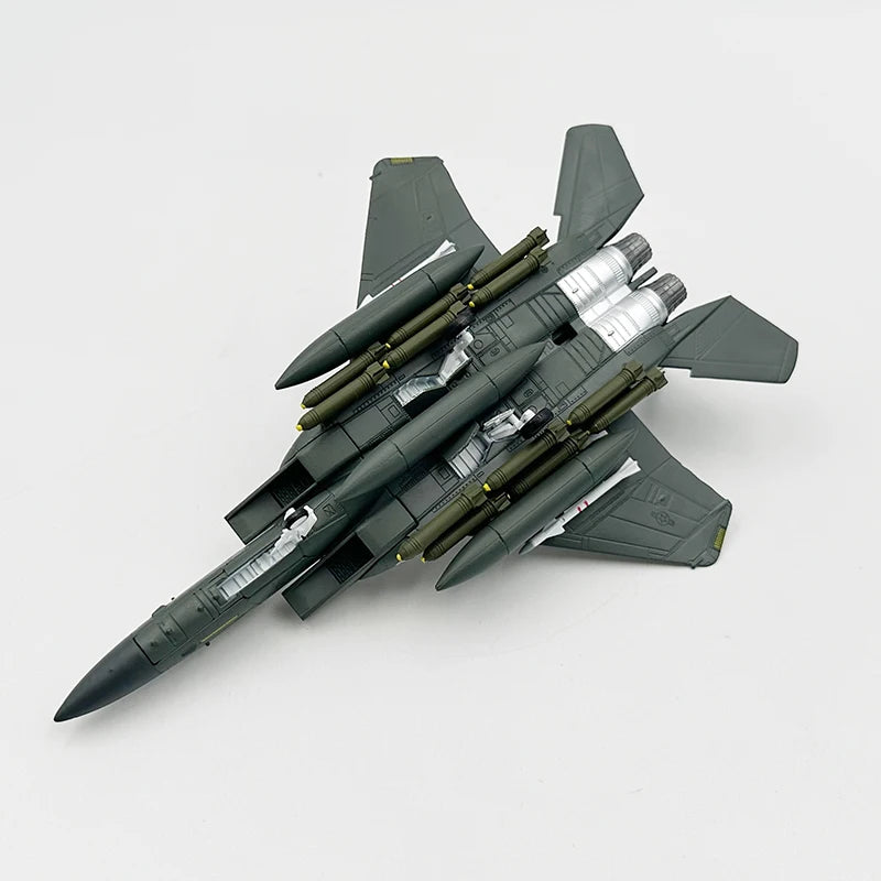 1/100 Scale Model Toy F-15E F15E F15 F-15 Strike Eagle Fighter USAF Diecast Metal Plane Model Toy For Collection-Gulf Version