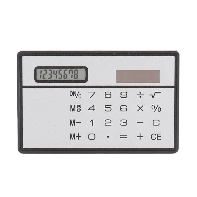 with Touch Screen Credit Card Design Mini Size Portable Slim Computer Solar 8 Digit Calculator Slim Solar Calculator