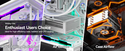 JEYI ARGB Infinity Mirror PC Fans Hydro Bearing Fan 30dB(A) 12CM cooling fan 5V3 pin PWM 800-2000RPM Forward/Reverse Blade Fan