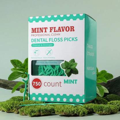 Mint dental floss stick - home portable disposable care dental floss stick - oral care - deep cleaning - interdental cleaning