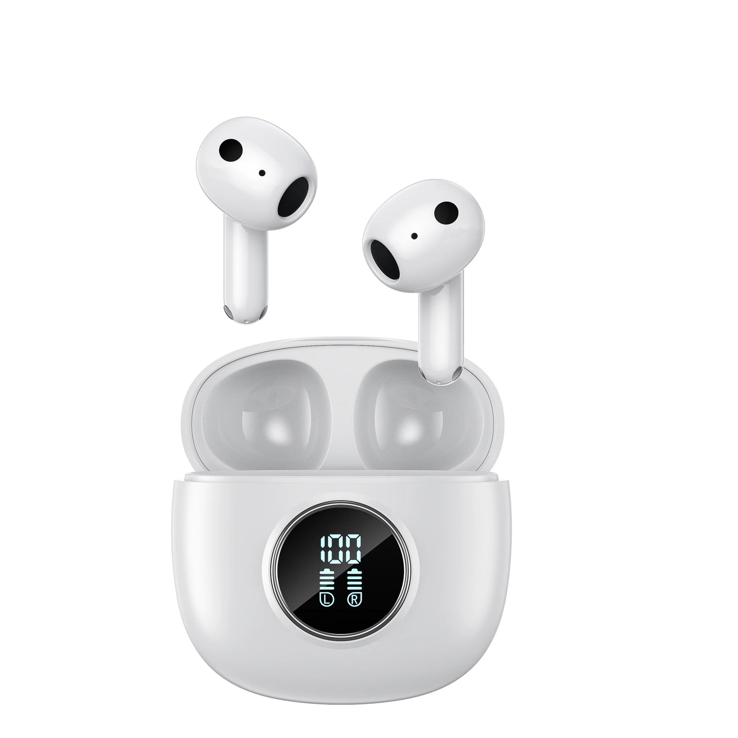 Wireless Headphones,QERE E40,NEW TWS Bluetooth 5.3,HD Microphone,HIFI Earphones,13mm Driver,Display screen+touch,4 Mics+ENC Call