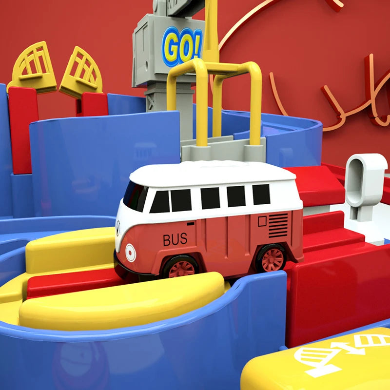 Car Train Track Sets Board Adventure Game Toy Interactive Boy Parking for Children 2 To 4 Year Old Kids Birthday Gift