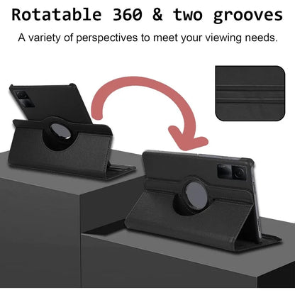 360 Degree Rotating Case For Xiaomi Redmi Pad SE Cover 11inch 2023 PU Leather Tablet Cover Redmi Pad SE (11")Stand Holder Hoster