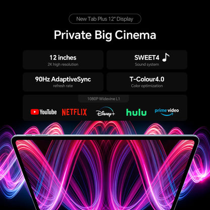 【World Premiere】Teclast T60 Plus 12" 90Hz 2K Display Android 14 L1 MTK Helio G88 6GB/128GB 8000mAh Battery 4G LTE Global Version