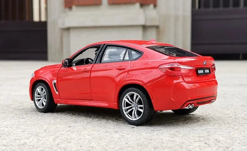 1:24 BMW X6M X6 SUV Alloy Sports Car Model Diecasts Metal Vehicles Car Model Simulation Collection Childrens Toy Gift