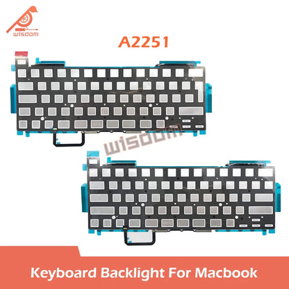 Laptop A2251 A2289 A2337 A2141 A2338 EU UK US English Keyboard Backlight For Macbook Air Pro Retina 13" 16" Backlit Foil Sheet
