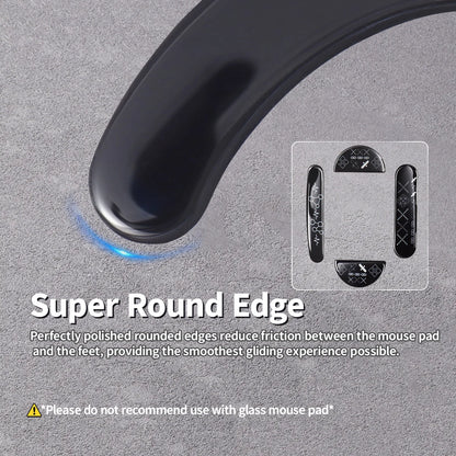Glass Mouse Skates for Logitech MX Master 3/3s Mouse Feet Pads Smooth Durable Slim 2.5D Curved Edge Mouse Accessories