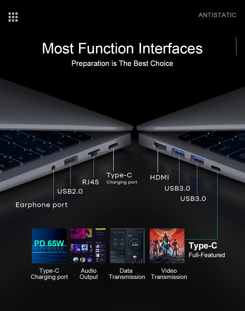 Laptop 16 inch 2.5K 120Hz Intel Core i7-13620H WiFi 6 32GB RAM 1TB SSD Laptop Windows 11 pro Notebook Office Computer