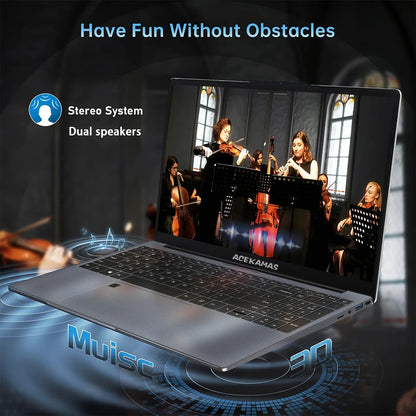 ACEKAMAS 15.6" Intel Core i7 6500U i3 6100U Laptop Computer Windows 11 Pro 16GB DDR4 1TB SSD Notebook PC Portable Laptops Gaming