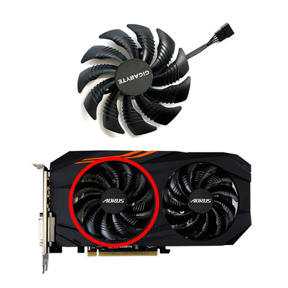 PLD09210S12H T129215SU 88mm GPU radiator fan suitable for REDEON AORUS RX 480 470 580 570 GIGABYTE RX570 RX580 AORUS