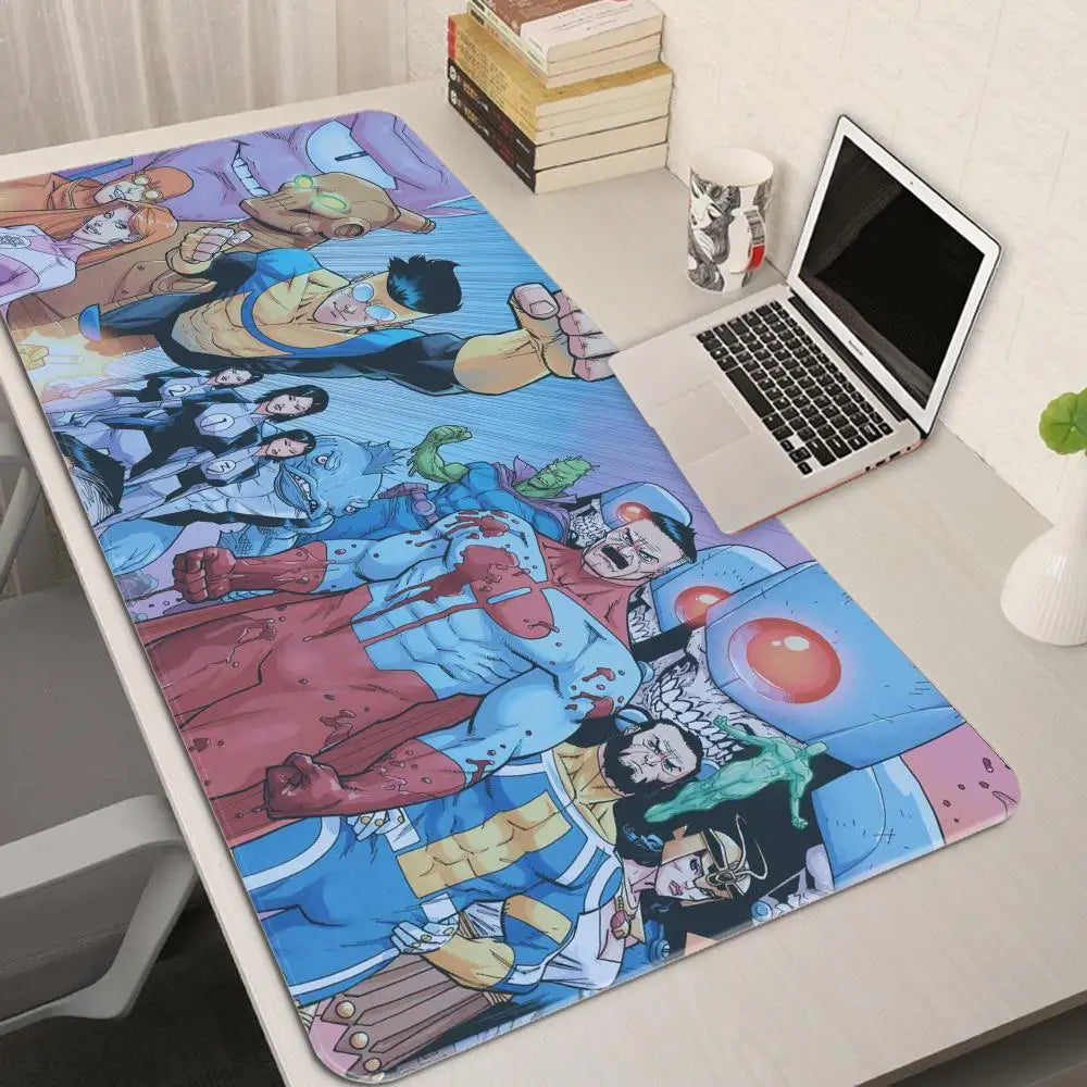 Mouse Pad PC Gaming Mouse Desk gaming accessories Mat Large Mouse pad I-Invincible large Keyboard Pad Desktop Rubber Mouse burea