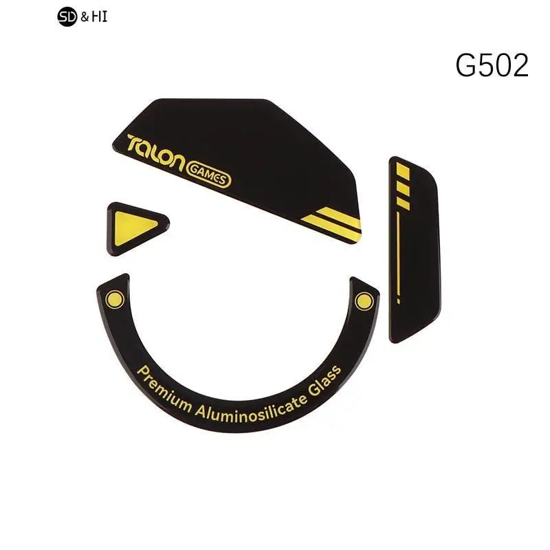 1Pack TALONGAMES Glass Mouse Skates Glide Feet Pads Mouse Feet Sticker for G502 G502X Pulsar X2/X2mini Rounded Curved Edges