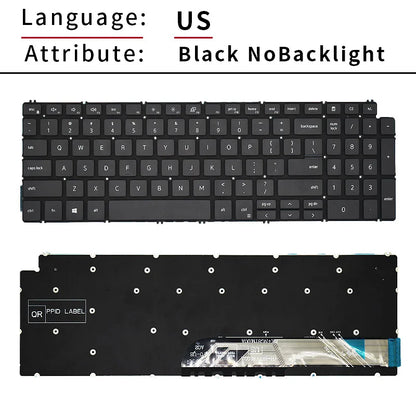 SP Spanish US Russian Backlit For Dell Inspiron 3500 3501 7591 5590 5591 5598 7590 5593 5584 7790 7500 7501 5501 5502 Keyboard