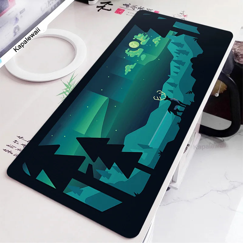 Gmk Starry Sky Mouse Pad XXL Company Mouse Mat Gamer Mechanical Keyboard Desk Mat Large Deskpad 900x400 Personalized Mousepad