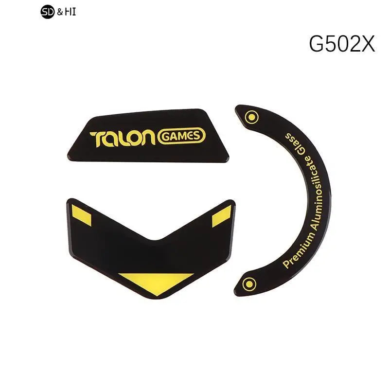 1Pack TALONGAMES Glass Mouse Skates Glide Feet Pads Mouse Feet Sticker for G502 G502X Pulsar X2/X2mini Rounded Curved Edges
