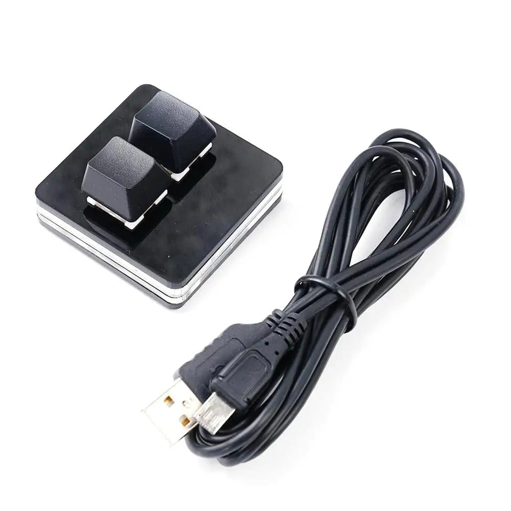 OSU 2 Keys Macro Programming Keyboard RGB Mini Custom Gaming  Keyboard For Linux/ MacOS /Android /Raspberry Pi