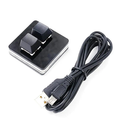 OSU 2 Keys Macro Programming Keyboard RGB Mini Custom Gaming  Keyboard For Linux/ MacOS /Android /Raspberry Pi