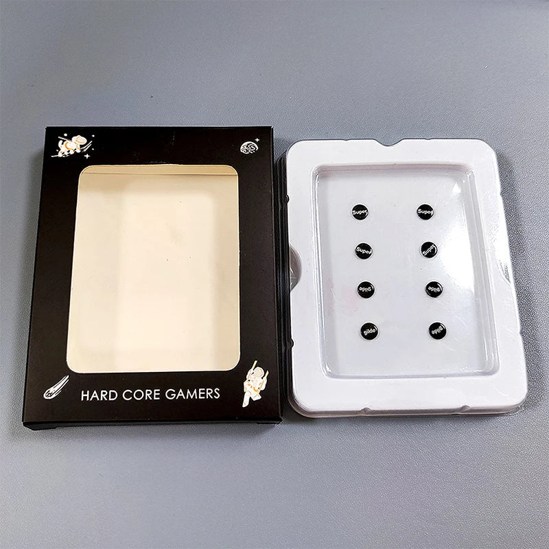 1 Pack Glass Mouse Skates DIY Universal Dots Mouse Feet Pads Sticker for Gaming Mouse Anti-Slip Pad