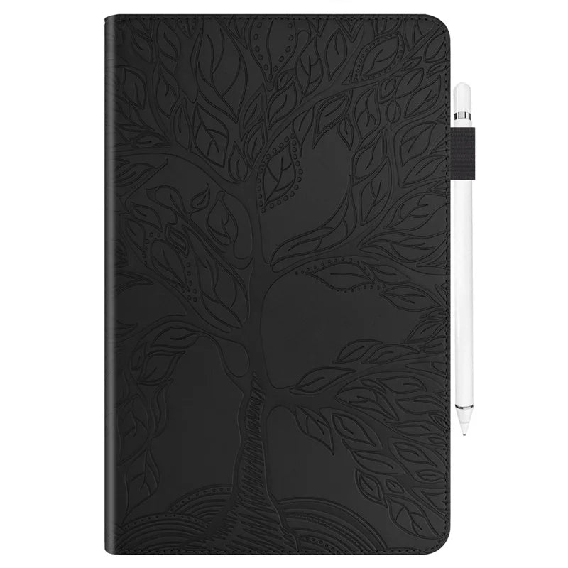 Funda for Redmi Pad Pro Case 12.1 inch 2024 Tree Embossed Stand Back Shell for Xiaomi Poco Pad 12 1 Case Cover Tablet Case