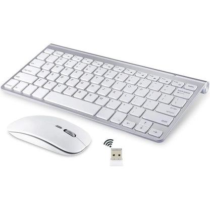 2.4Ghz Ultra-Thin Wireless Keyboard And Mouse Combo With USB Receiver Mouse Keyboard Set For Apple PC WindowsXP/7/8/10
