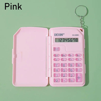 Flip Cover Calculator Mini Portable Math Calculator For Office Accounting School Students