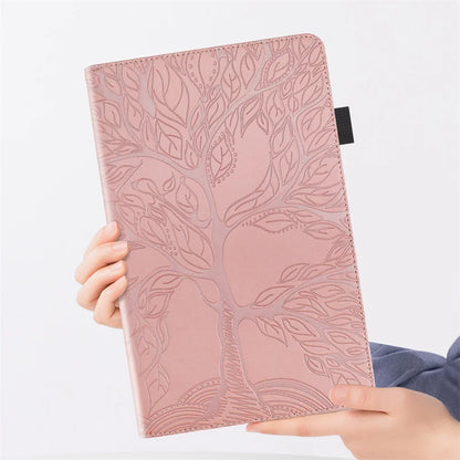 Funda for Redmi Pad Pro Case 12.1 inch 2024 Tree Embossed Stand Back Shell for Xiaomi Poco Pad 12 1 Case Cover Tablet Case