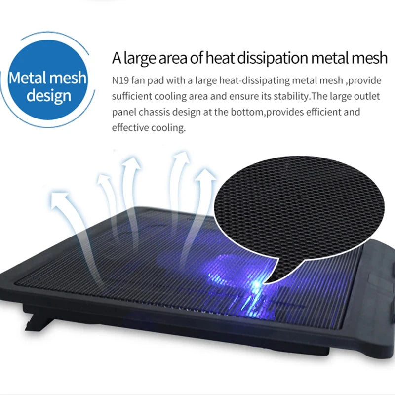 Universal Laptop Cooler Cooling Radiator Fan Cooler Stand Notebook Support Usb Port Air Extracting Cooling Holder Accessories