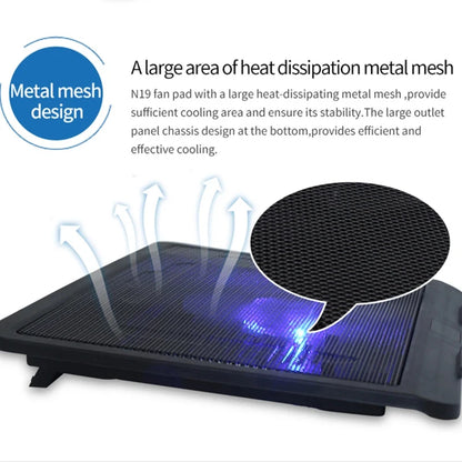 Universal Laptop Cooler Cooling Radiator Fan Cooler Stand Notebook Support Usb Port Air Extracting Cooling Holder Accessories