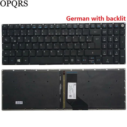 For Acer Aspire 7 A715-71 A715-71G A715-72 A715-72G A717-71 A717-72 Russian/US/UK/Spanish/Latin/German/Italian laptop Keyboard