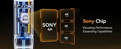 Elikliv EM4K 4K HDMI Digital Microscope for Electronics 8" 2000X Soldering Microscope for PCB Inspection Repair with 10" Stand