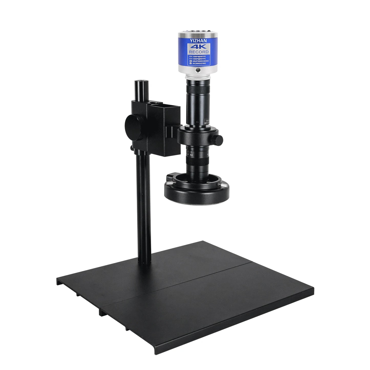 60MP 4K UHD Digital Microscope For Electronics 215x 5x Electronic Magnification Soldering Microscope Software WithSturdy Bracket