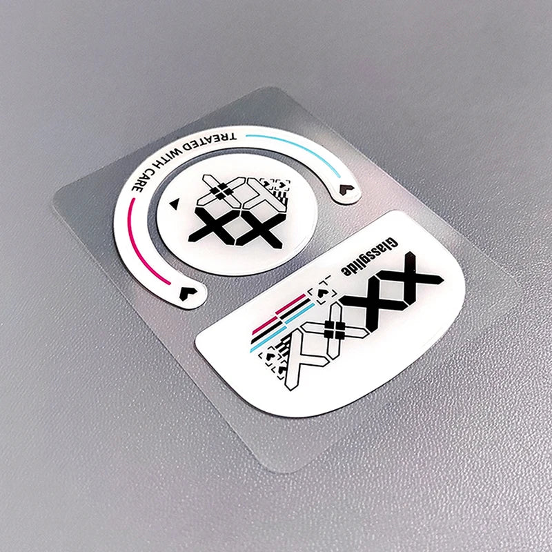 1Pack Glass Mouse Skates Glide Feet Pads Mouse Feet Sticker for G Pro Wireless Rounded Curved Edges