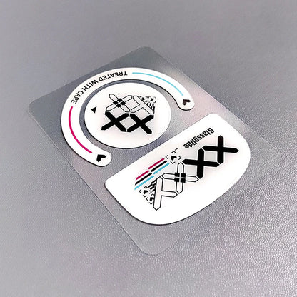 1Pack Glass Mouse Skates Glide Feet Pads Mouse Feet Sticker for G Pro Wireless Rounded Curved Edges