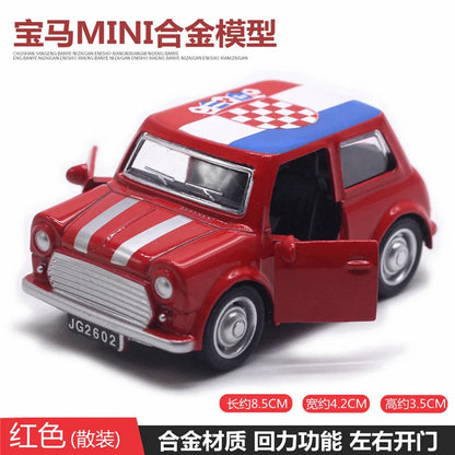 Cute Diecast Alloy Metal Car Bus Motor Tricycle Motorcycle Taxi Model Toy Children Birthday Gift